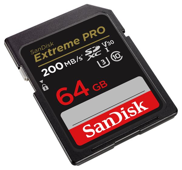 SanDisk Extreme Pro SDXC 200MB/s  64 GB