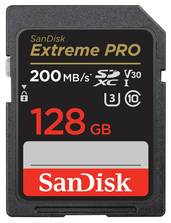 SanDisk Extreme Pro SDXC 200MB/s  128 GB