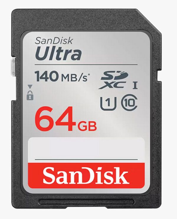 SanDisk SDXC-Karte Ultra UHS-I U1 Class10 Speicherkarte  64 GB 140MB/s