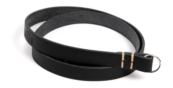 seam strap Kameragurt CLASSIC - Vollleder Rind  Schwarz  115 cm