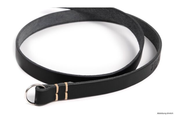 seam strap Kameragurt CLASSIC - Vollleder Rind mit Schutzleder  Schwarz  110 cm