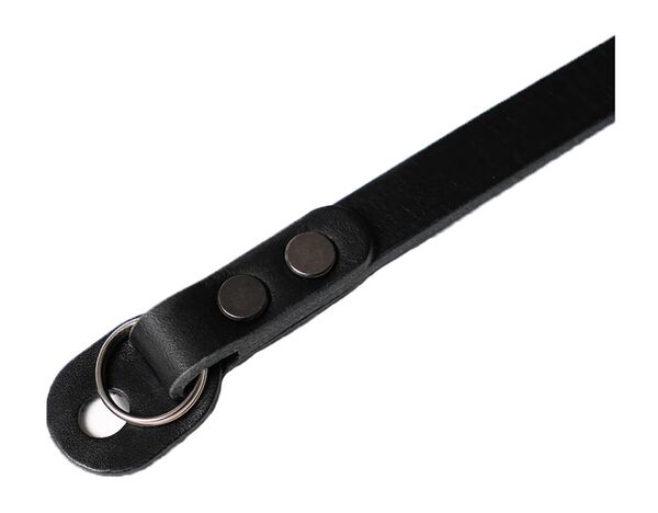 seam strap Kameragurt SAFE - Vollleder Rind mit Schutzleder  Schwarz  110 cm