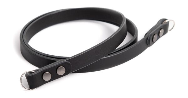 seam strap Kameragurt SAFE - Vollleder Rind  Schwarz  100 cm