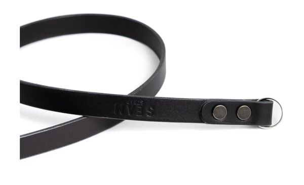 seam strap Kameragurt SAFE - Vollleder Rind  Schwarz  100 cm