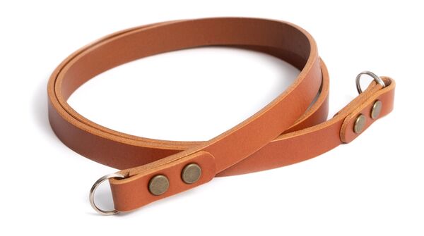 seam strap Kameragurt SAFE - Vollleder Rind  Cognac  120 cm