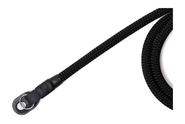 seam strap Kameraseil - Nylon mit Schutzleder  Schwarz 110 cm