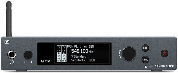 Sennheiser ew IEM G4-Twin-E, drahtloses Stereo IEM Doppel-Set 