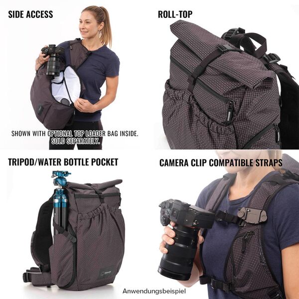 Shimoda Side Lite 22 Damen  Damen Rucksack Schwarz / Weiß