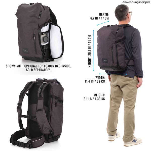 Shimoda Sidecountry 28  Rucksack Schwarz / Weiß