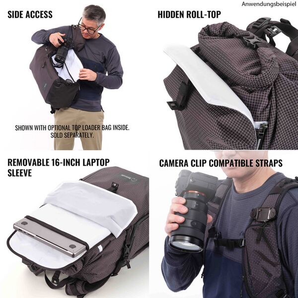 Shimoda Sidecountry 28  Rucksack Starter Kit Schwarz / Weiß