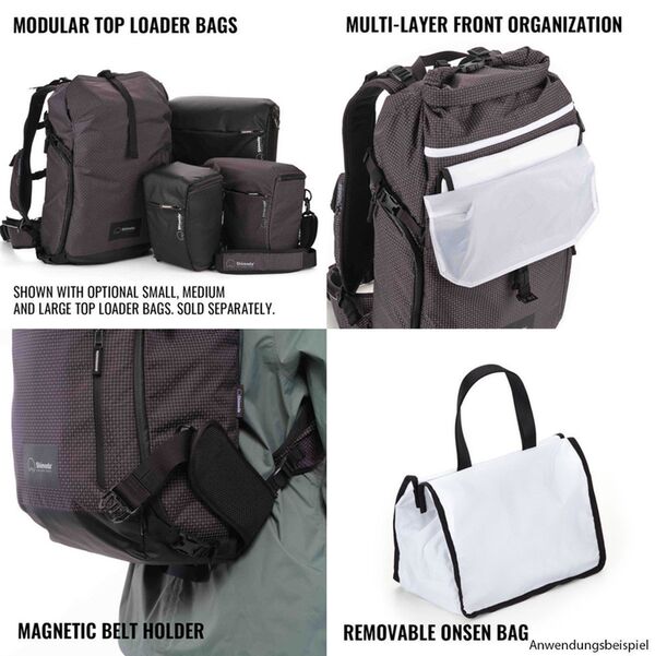 Shimoda Sidecountry 28  Rucksack Starter Kit Schwarz / Weiß