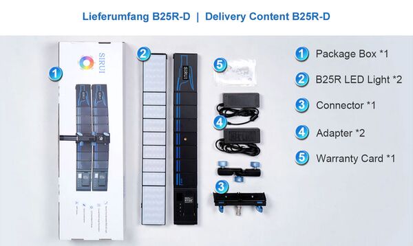Sirui B25R LED Flächenleuchte Dragon-Serie  mit Halterung