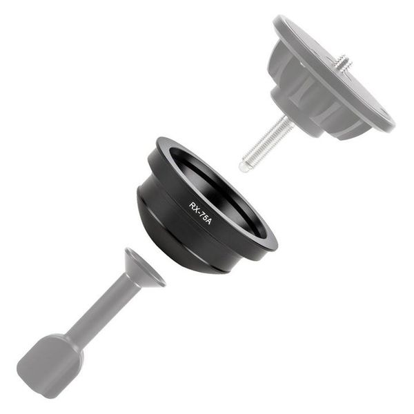 Sirui Adapterhalbschale Aluminium schwarz  75 mm