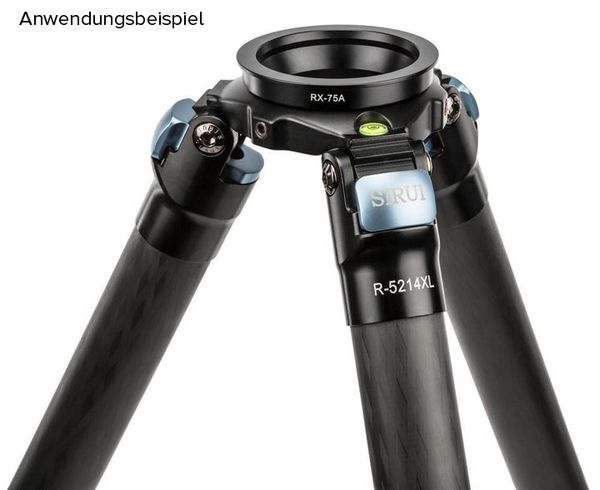 Sirui Adapterhalbschale Aluminium schwarz  75 mm