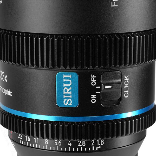 Sirui AF 40mm T1.8 1.33X Anamorphes Objektiv  Blue L-Mount
