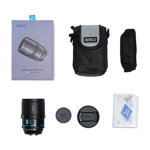 Sirui AF 40mm T1.8 1.33X Anamorphes Objektiv  Blue L-Mount