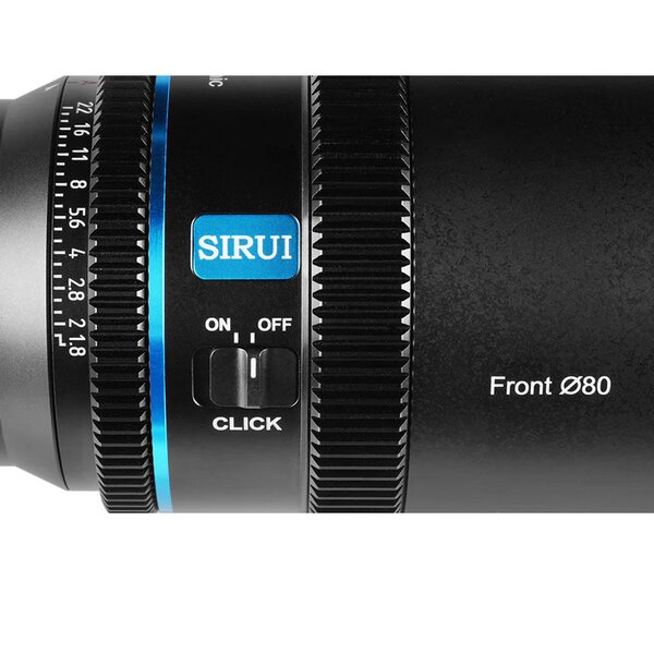 Sirui AF 40mm T1.8 1.33X Anamorphes Objektiv  Neutral Flare L-Mount