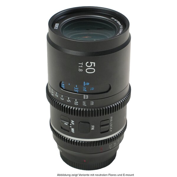 Sirui Astra T1.8 1.33x Full Frame Autofocus Anamorphic Cine Lenses 50mm  L-Mount Blue Flare