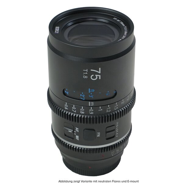 Sirui Astra T1.8 1.33x Full Frame Autofocus Anamorphic Cine Lenses 75mm  Sony E-Mount Blue Flare