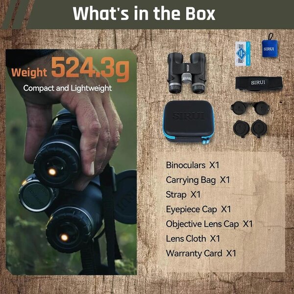 Sirui B1042A Fernglas 10x42  schwarz schwarz