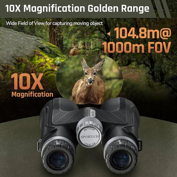 Sirui B1042A Fernglas 10x42  matt grün 