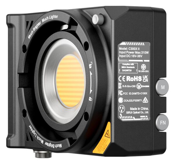 Sirui C300X II Ultra Compact LED Bi-Color Dauerlicht 300W mit Reflektor + Handgriff + Tasche + APP 