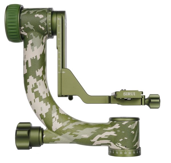 Sirui CT-3204 2in1 Dreibeinstativ Carbon mit 15°Nivelierbasis und Gimbalkopf CH20 Camouflage 