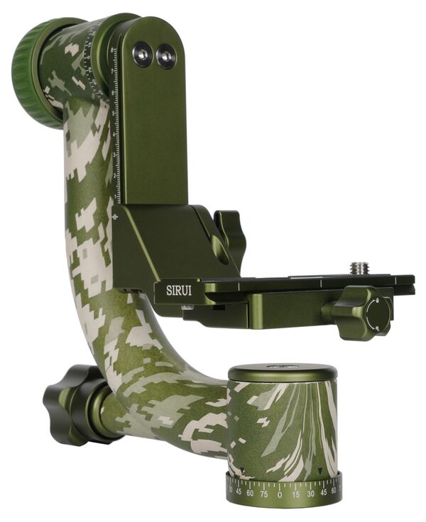 Sirui CT-3204 2in1 Dreibeinstativ Carbon mit 15°Nivelierbasis und Gimbalkopf CH20 Camouflage 