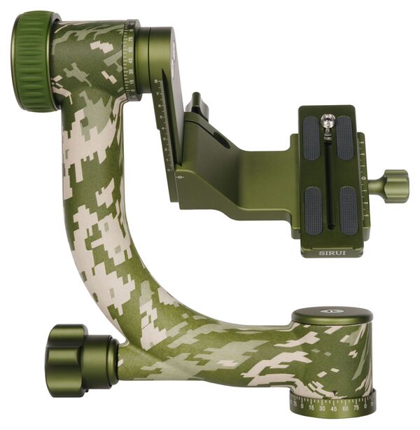 Sirui CT-3204 2in1 Dreibeinstativ Carbon mit 15°Nivelierbasis und Gimbalkopf CH20 Camouflage 