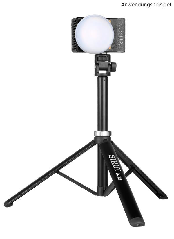 Sirui DJ20 Ultra Compact Teleskop - Lampenstativ mit Neigekopf 