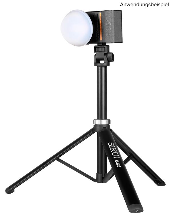 Sirui DJ20 Ultra Compact Teleskop - Lampenstativ mit Neigekopf 