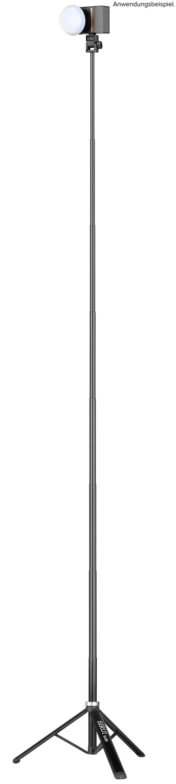 Sirui DJ20 Ultra Compact Teleskop - Lampenstativ mit Neigekopf 