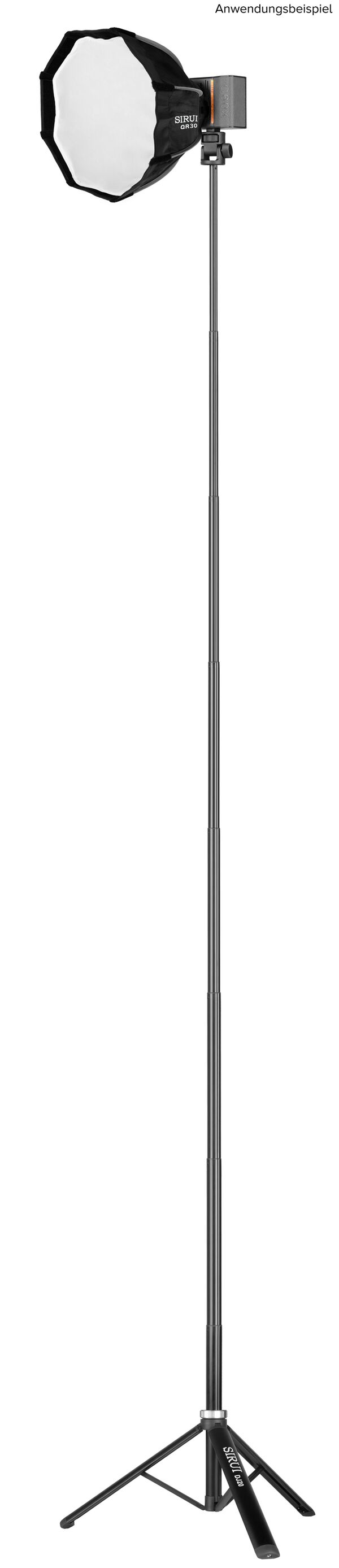 Sirui DJ20 Ultra Compact Teleskop - Lampenstativ mit Neigekopf 