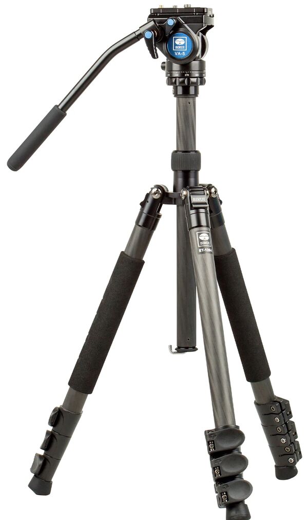 Sirui ET-1204+VA-5 Easy Traveler Dreibeinstativ mit Videoneiger VA-5X  Carbon