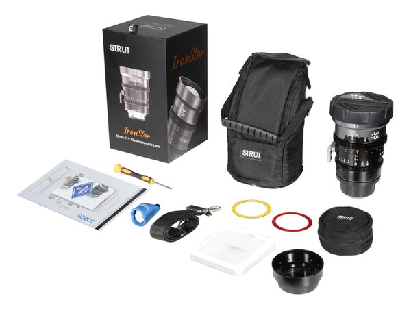 Sirui IronStar T1.9 1.5x Anamorphic Full Frame Cine Lenses 35mm mit PL / EF-Mount  Blue Flare