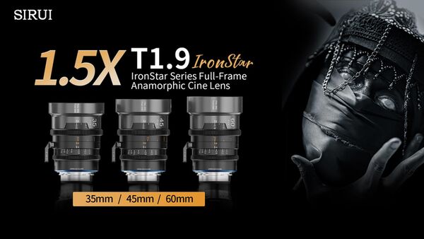 Sirui IronStar T1.9 1.5x Anamorphic Full Frame Cine Lenses 35mm mit PL / EF-Mount  Blue Flare