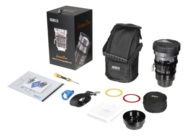 Sirui IronStar T1.9 1.5x Anamorphic Full Frame Cine Lenses 45mm mit PL / EF-Mount  Blue Flare