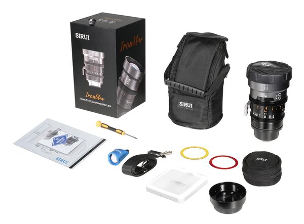 Sirui IronStar T1.9 1.5x Anamorphic Full Frame Cine Lenses 60mm mit PL / EF-Mount  Blue Flare