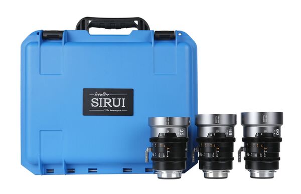 Sirui IronStar T1.9 1.5x Anamorphic Full Frame Cine Lenses 35 / 45 / 60mm mit PL / EF-Mount  Blue Flare