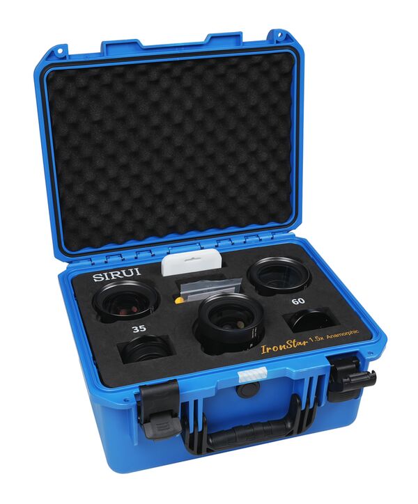 Sirui IronStar T1.9 1.5x Anamorphic Full Frame Cine Lenses 35 / 45 / 60mm mit PL / EF-Mount  Blue Flare