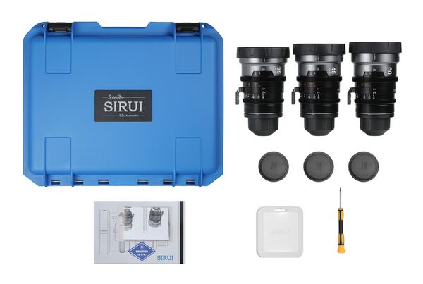 Sirui IronStar T1.9 1.5x Anamorphic Full Frame Cine Lenses 35 / 45 / 60mm mit PL / EF-Mount  Blue Flare