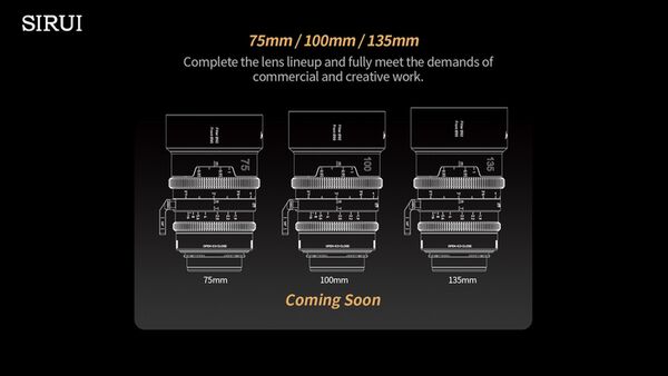 Sirui IronStar T1.9 1.5x Anamorphic Full Frame Cine Lenses 35 / 45 / 60mm mit PL / EF-Mount  Blue Flare
