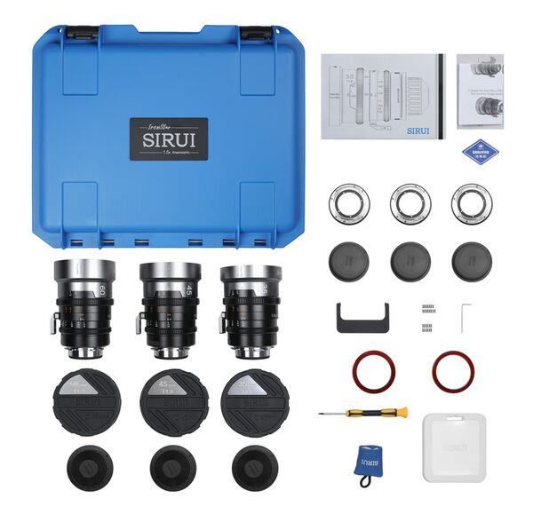 Sirui IronStar T1.9 1.5x Anamorphic Full Frame Cine Lenses 35 / 45 / 60mm mit PL / EF-Mount  Neutral Flare