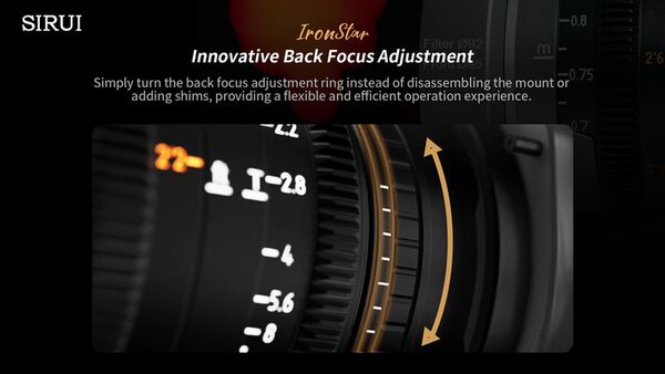 Sirui IronStar T1.9 1.5x Anamorphic Full Frame Cine Lenses 35 / 45 / 60mm mit PL / EF-Mount  Neutral Flare