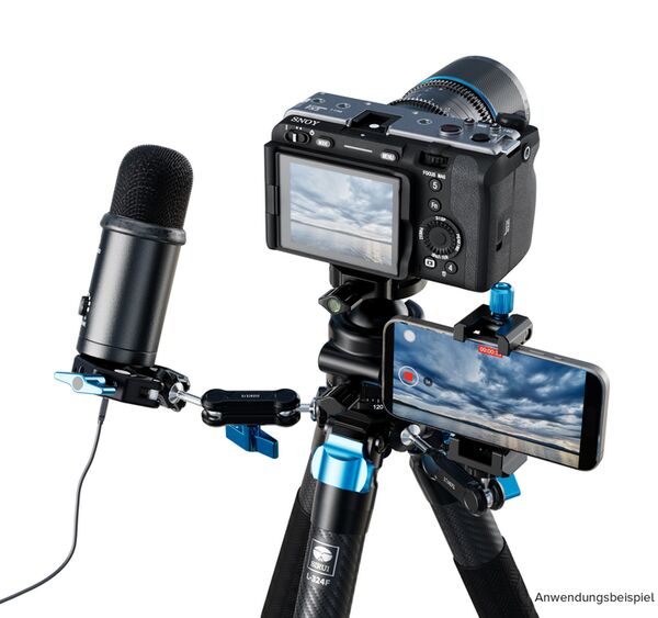 Sirui L-324F+KS-40 Landschafts Carbon Dreinbeinstativ mit Doppelpanorama Kugelkopf 