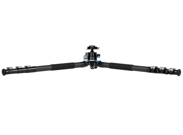 Sirui L-324F+KS-40 Landschafts Carbon Dreinbeinstativ mit Doppelpanorama Kugelkopf 