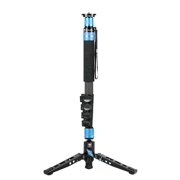 Sirui P-325FL Multifunction Einbeinstativ Carbon mit Standspinne und Klappverschlüsse 170 cm 