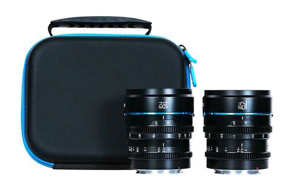 Sirui Night Walker 16 & 75mm T1.2 S35 Manual Focus Cine Objektiv Set mit Case  E-Mount schwarz