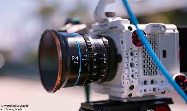 Sirui Night Walker 24+35+55mm T1.2 S35 Cine Objektiv Set mit Case  E-Mount Metallgrau