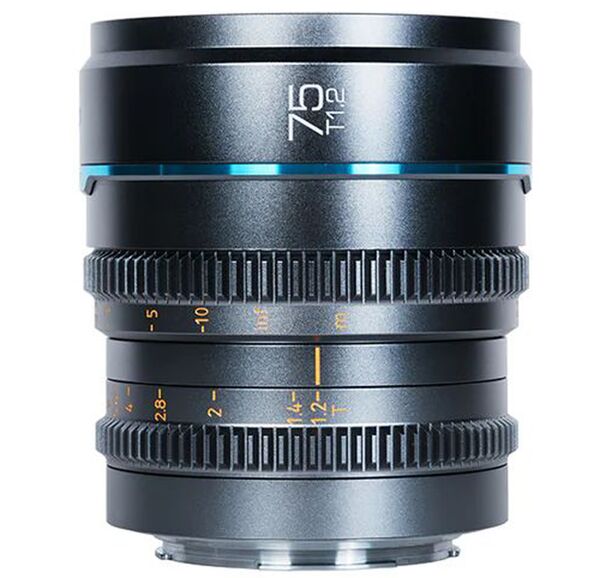 Sirui Night Walker 75mm T1.2 S35 Manual Focus Cine Lens  L-Mount Metallgrau
